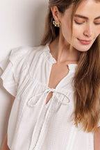 CLOSER THAN EVER WOVEN TOP Flying Tomato
