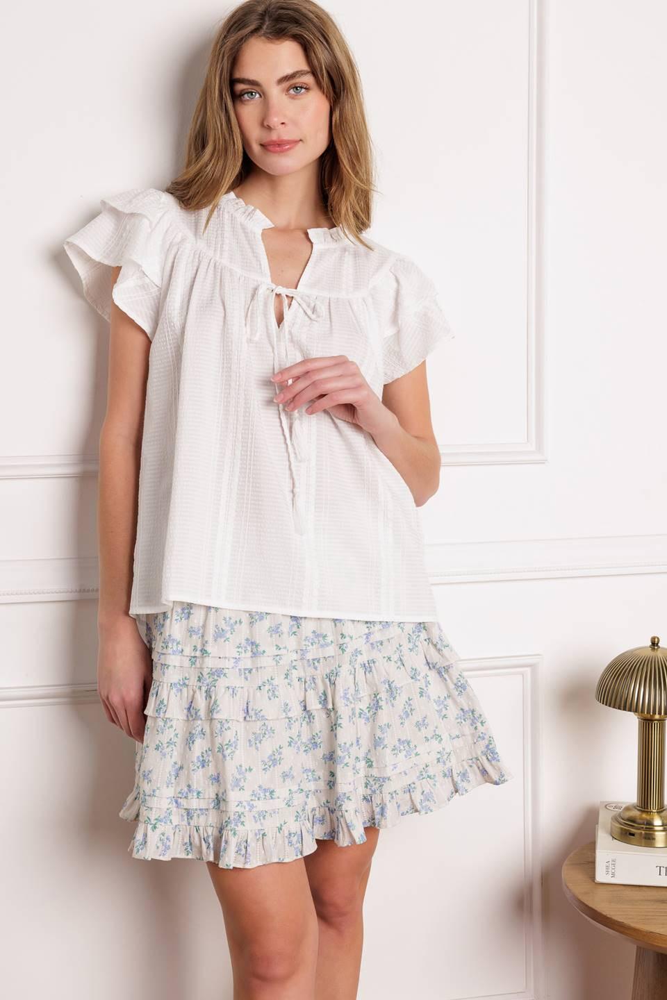 CLOSER THAN EVER WOVEN TOP Flying Tomato