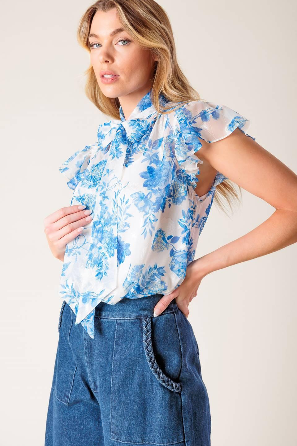 BEAUTY ICON WOVEN TOP Flying Tomato