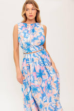 GOLDEN HOUR HARMONY WOVEN TOP AND SKIRT SET Flying Tomato