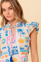 VENTURA VISION WOVEN TOP Flying Tomato
