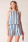 AROUND THE WORLD WOVEN TOP AND SHORT SET Flying Tomato