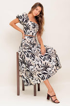 NEUTRAL ZONE WOVEN TOP AND SKIRT SET Flying Tomato