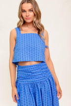 URBAN AFFAIR BLUE TOP AND SKIRT SET Flying Tomato