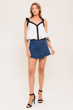 SCENT OF SPRING WOVEN TOP Flying Tomato