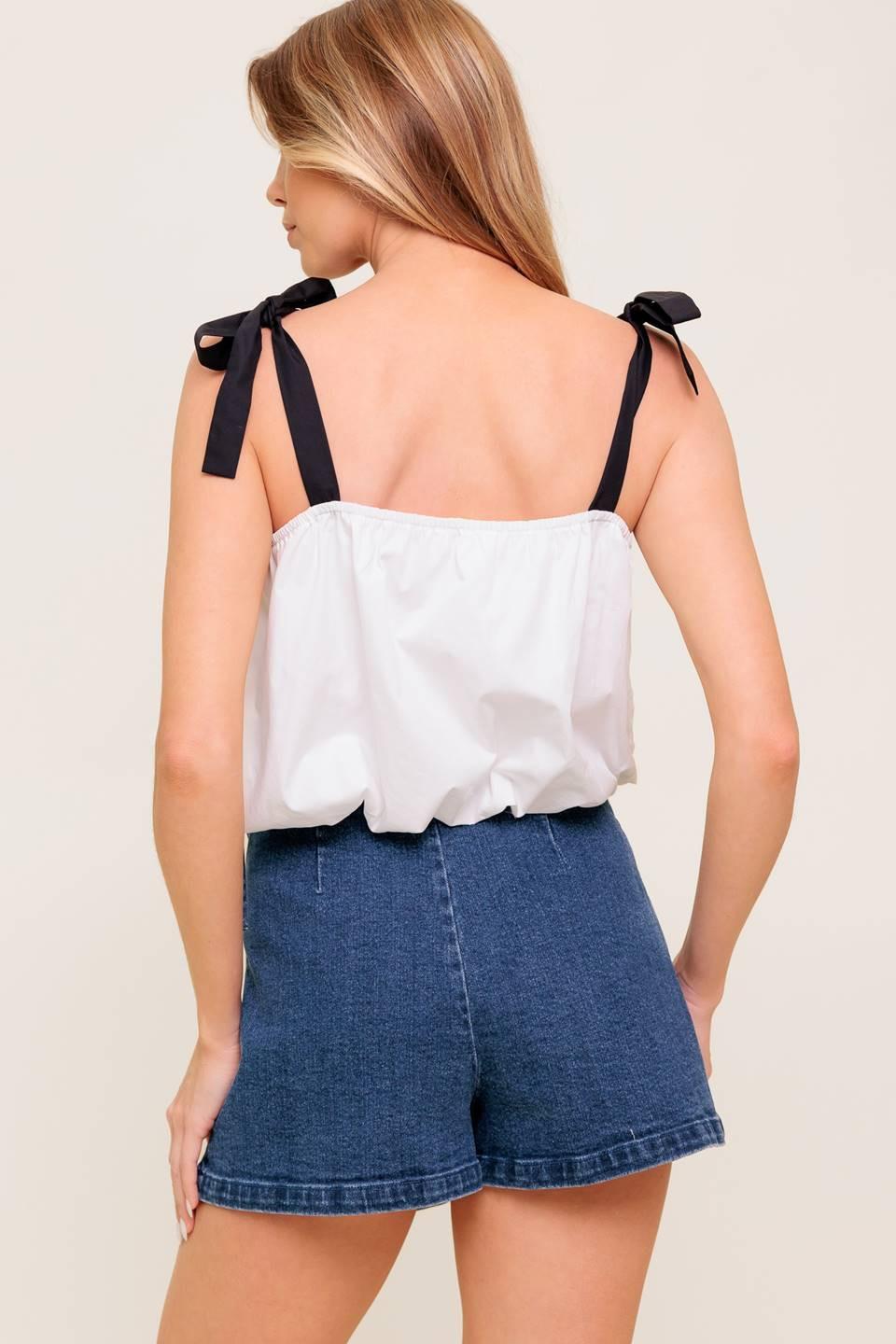 SCENT OF SPRING WOVEN TOP Flying Tomato