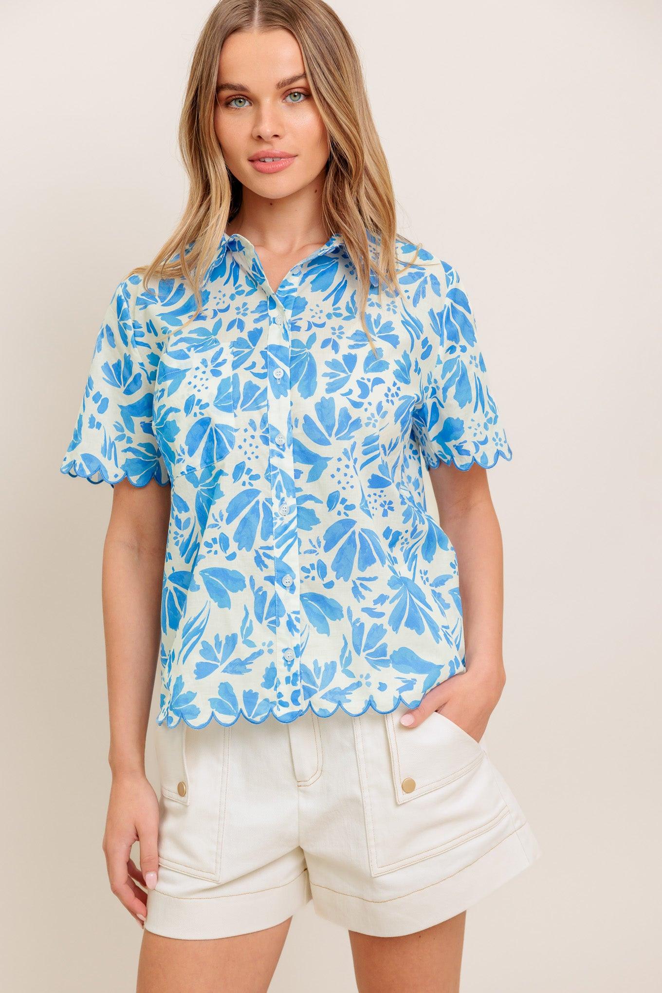 WANDER LEAF WOVEN TOP Flying Tomato
