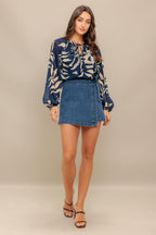 MIDNIGHT WALK  WOVEN TOP Flying Tomato
