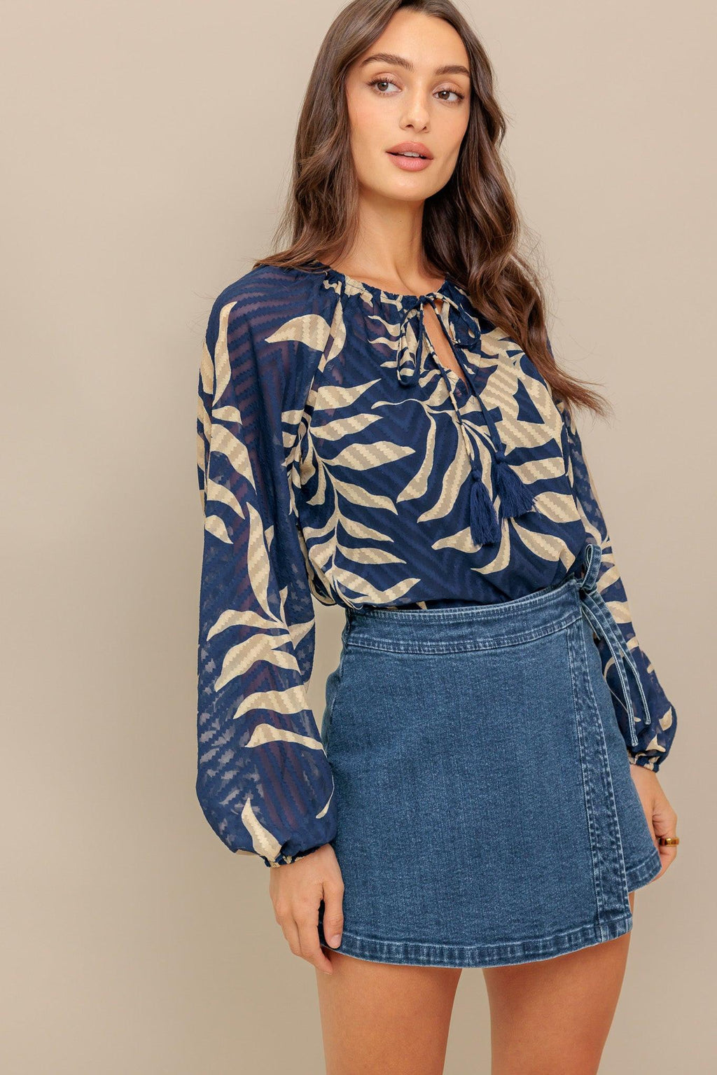 MIDNIGHT WALK  WOVEN TOP Flying Tomato