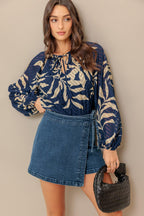MIDNIGHT WALK  WOVEN TOP Flying Tomato