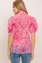 PRECIOUS HEART WOVEN TOP Flying Tomato