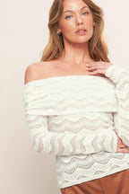ANGELIC SWEETIE CREAM WOVEN TOP Flying Tomato