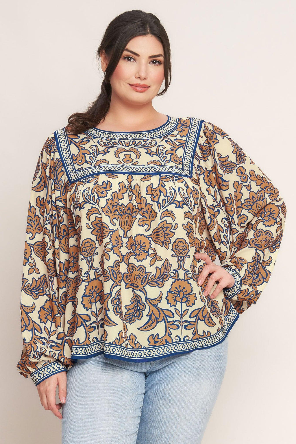 BOHEME MEADOW WOVEN TOP Flying Tomato