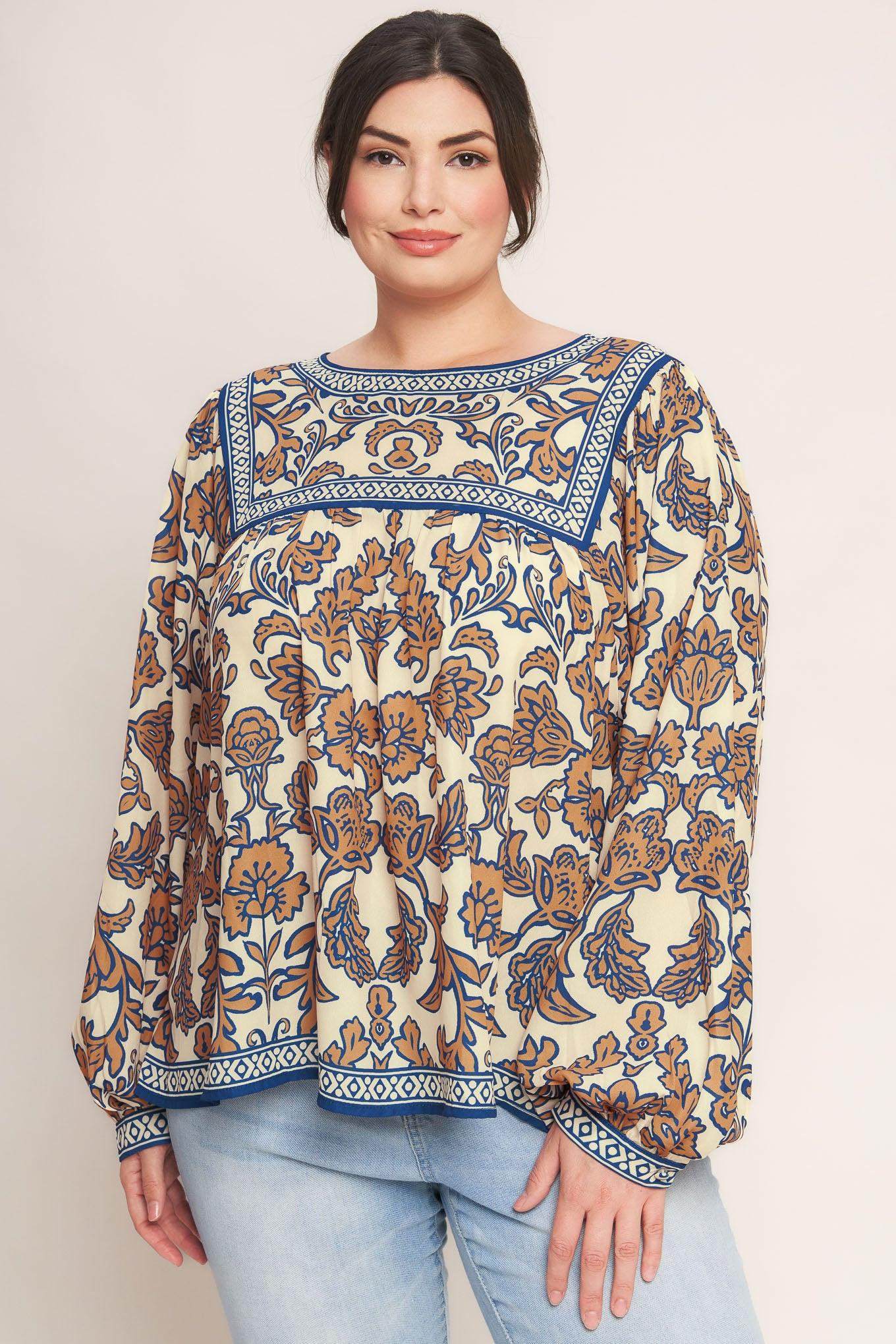 BOHEME MEADOW WOVEN TOP Flying Tomato