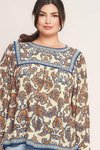 BOHEME MEADOW WOVEN TOP Flying Tomato
