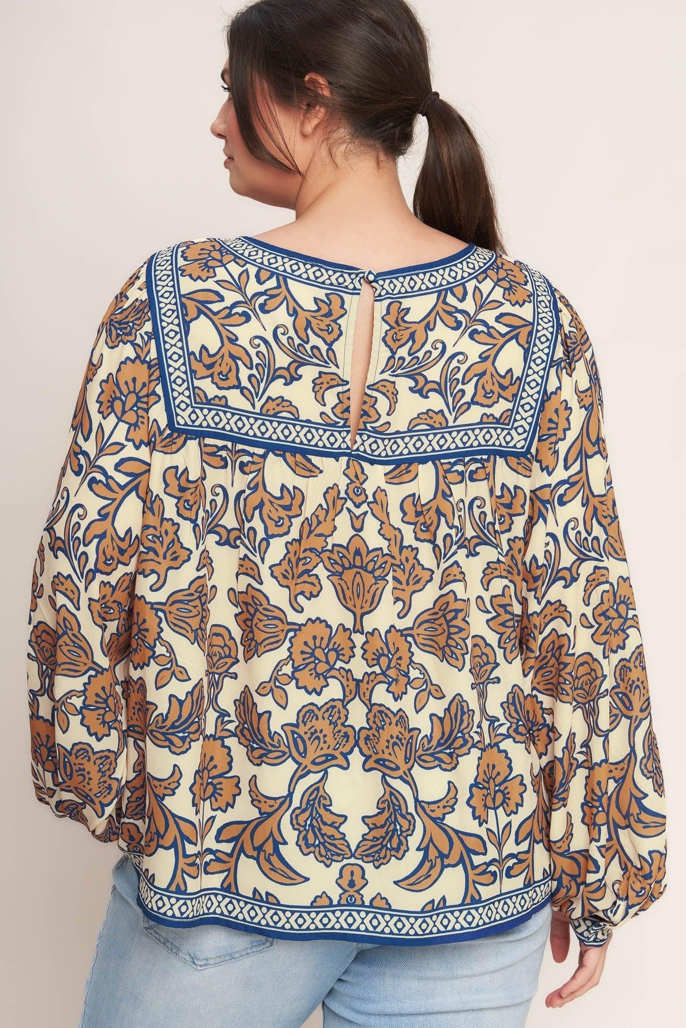 BOHEME MEADOW WOVEN TOP Flying Tomato