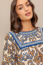 BOHEME MEADOW WOVEN TOP Flying Tomato