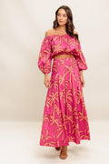 PARADISE MATCH WOVEN TOP AND SKIRT SET Flying Tomato
