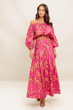 PARADISE MATCH WOVEN TOP AND SKIRT SET Flying Tomato
