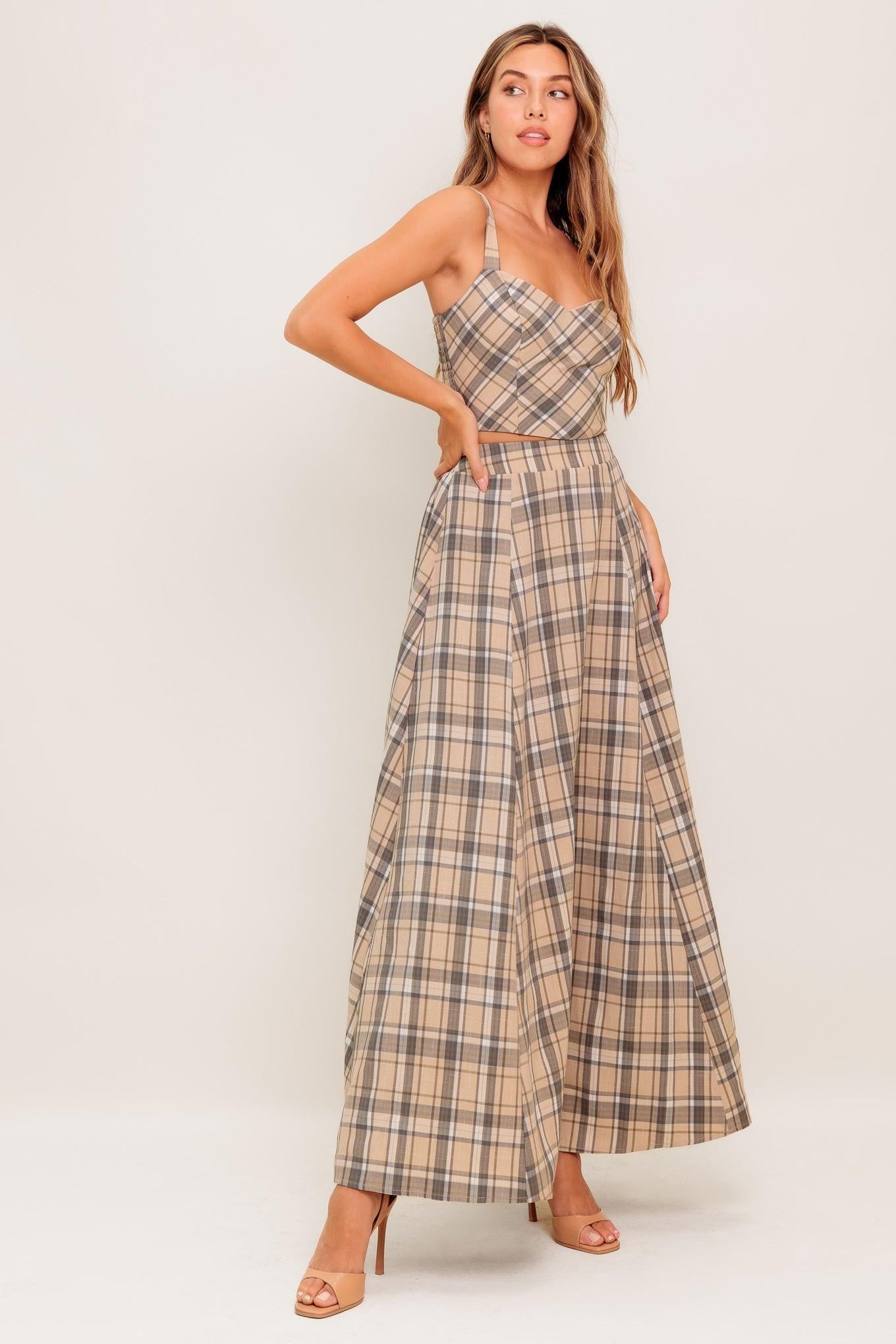 HERITAGE CHARM WOVEN TOP AND SKIRT SET Flying Tomato