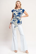 LOVE GROWS HERE WOVEN TOP Flying Tomato