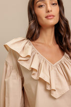 COUTURE CODE WOVEN TOP Flying Tomato