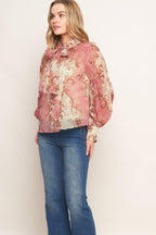 ROCOCO ROSE WOVEN TOP Flying Tomato