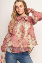 ROCOCO ROSE WOVEN TOP Flying Tomato