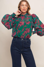 POETIC GARDEN WOVEN TOP Flying Tomato