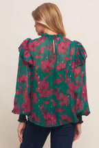 POETIC GARDEN WOVEN TOP Flying Tomato