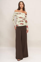 CREAM & BLOOM DELIGHT POWER MESH TOP Flying Tomato