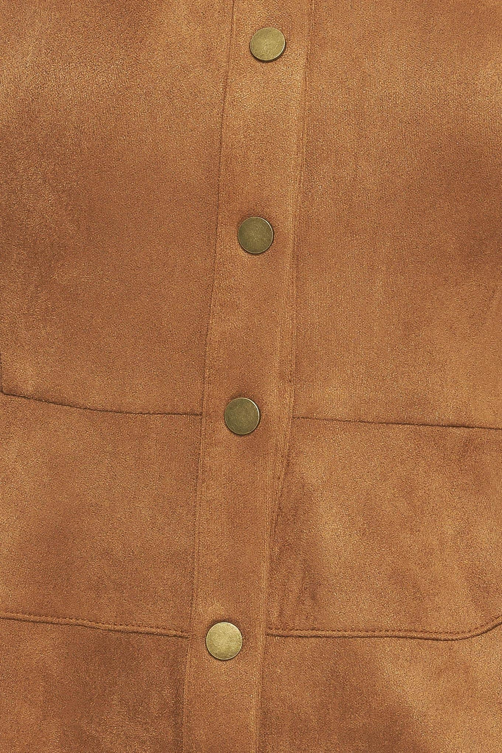 REFINED IMPRESSION FAUX SUEDE TOP Flying Tomato