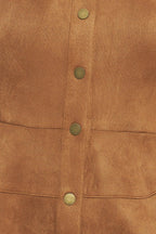 REFINED IMPRESSION FAUX SUEDE TOP Flying Tomato