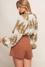 MOROCCAN SPICE IVORY WOVEN TOP Flying Tomato