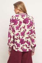 SWEET BOTANICAL CHARM WOVEN TOP Flying Tomato