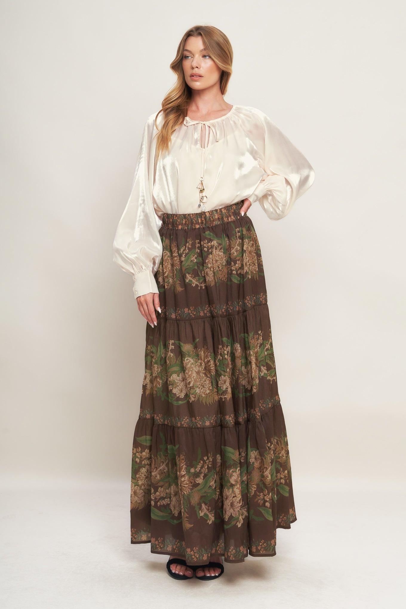 ETERNAL PEARL CHARM WOVEN PEASANT TOP Flying Tomato