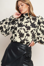 FREEDOM FLORAL STATEMENT WOVEN TOP Flying Tomato