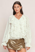 MILK & MOONLIGHT WOVEN TOP Flying Tomato