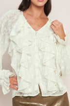 MILK & MOONLIGHT WOVEN TOP Flying Tomato