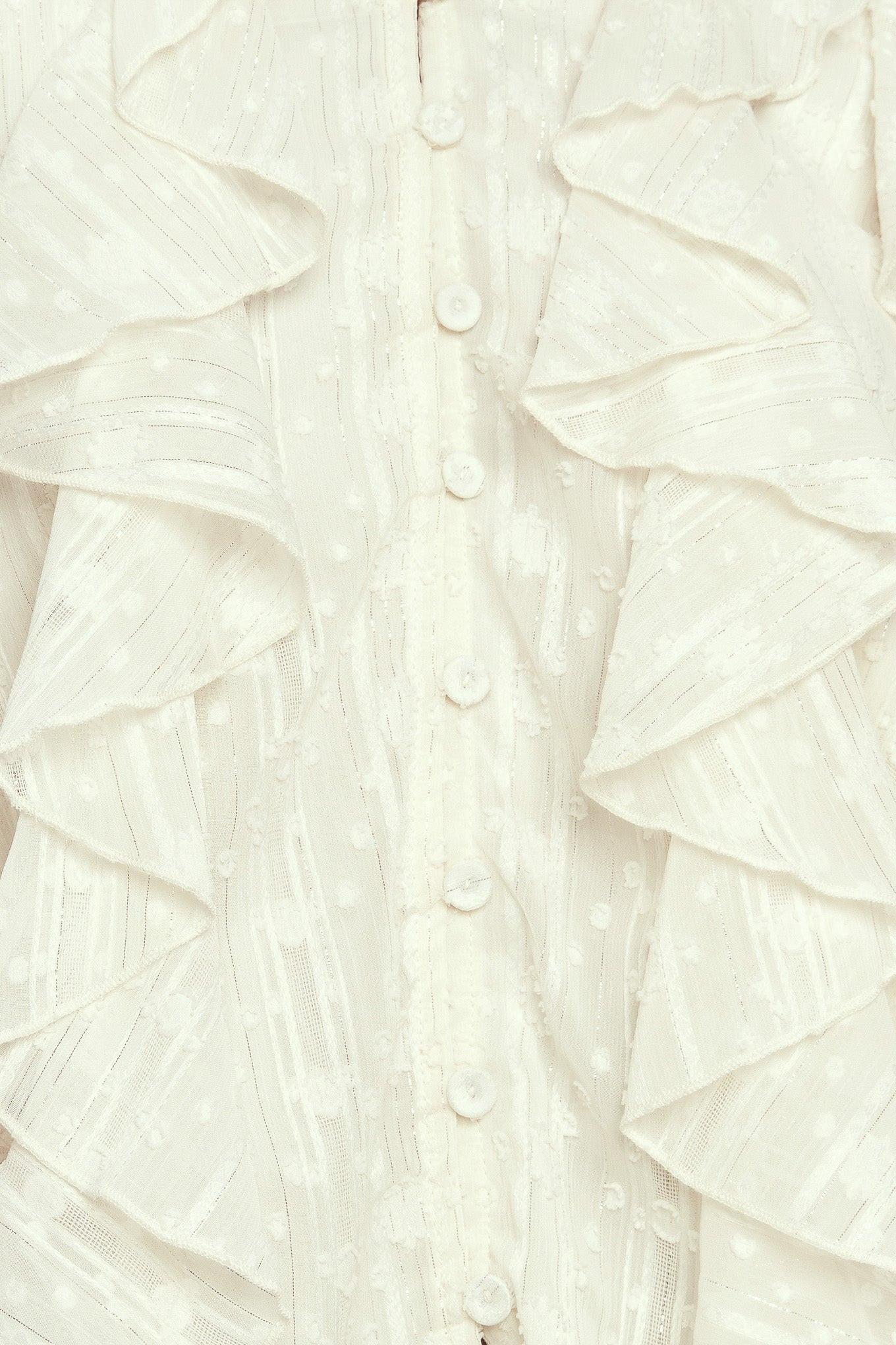 MILK & MOONLIGHT WOVEN TOP Flying Tomato