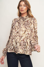 WILD CHIC CREAM WOVEN TOP Flying Tomato