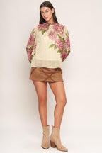 ROMANTIC HERITAGE WOVEN TOP Flying Tomato