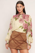 ROMANTIC HERITAGE WOVEN TOP Flying Tomato