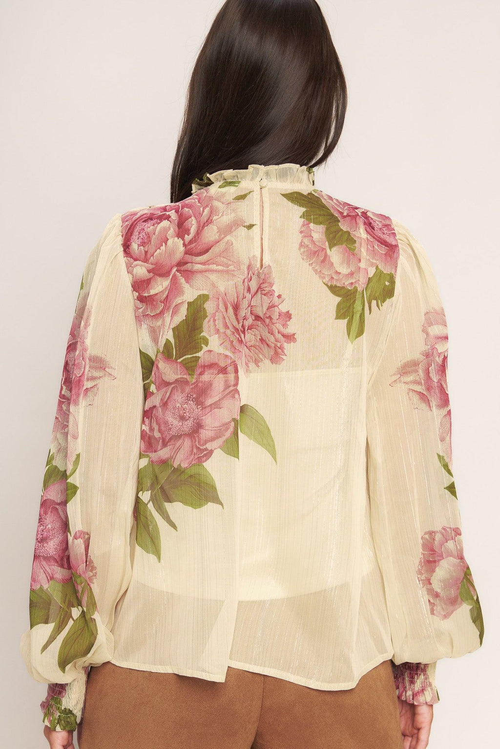 ROMANTIC HERITAGE WOVEN TOP Flying Tomato