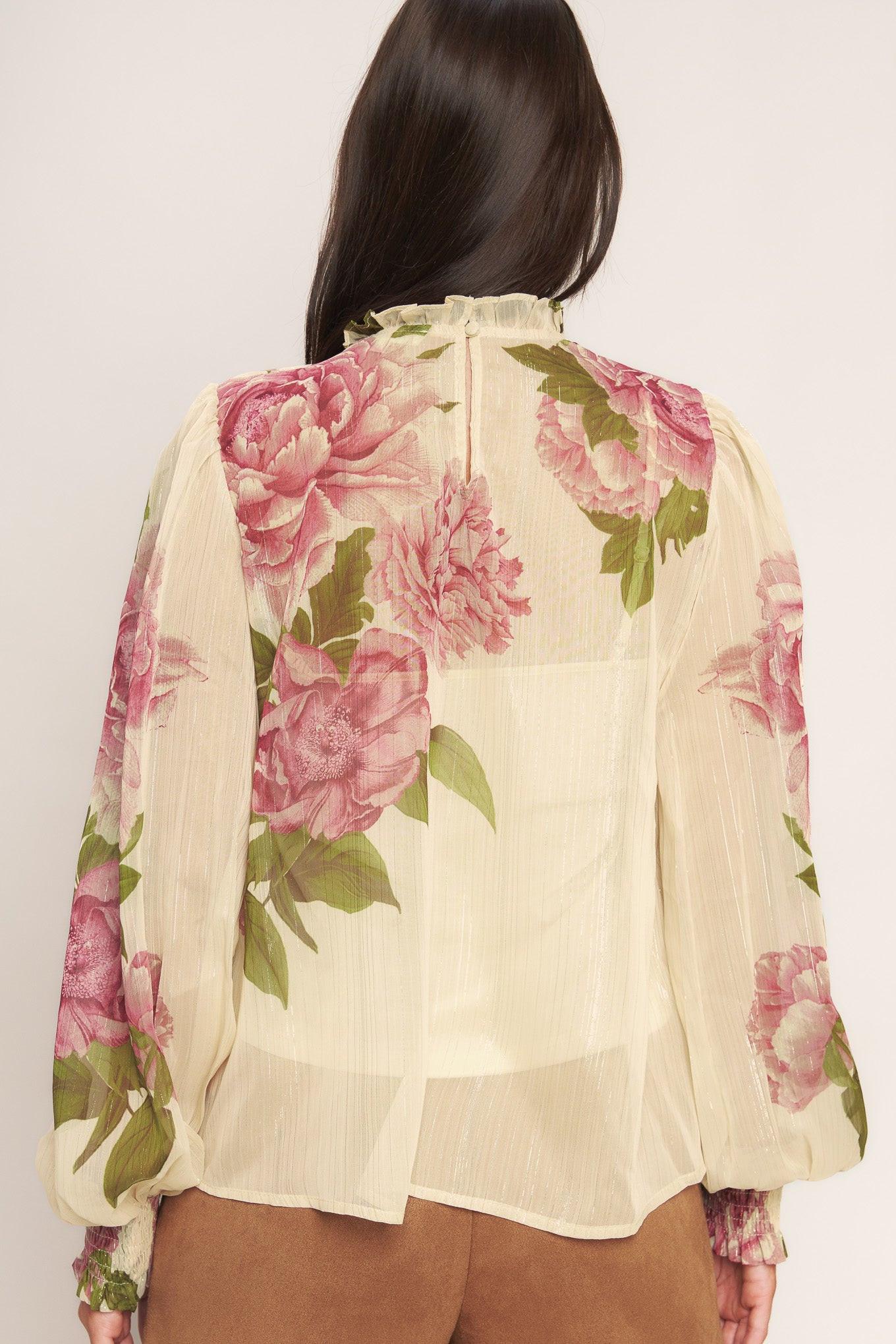 ROMANTIC HERITAGE WOVEN TOP Flying Tomato