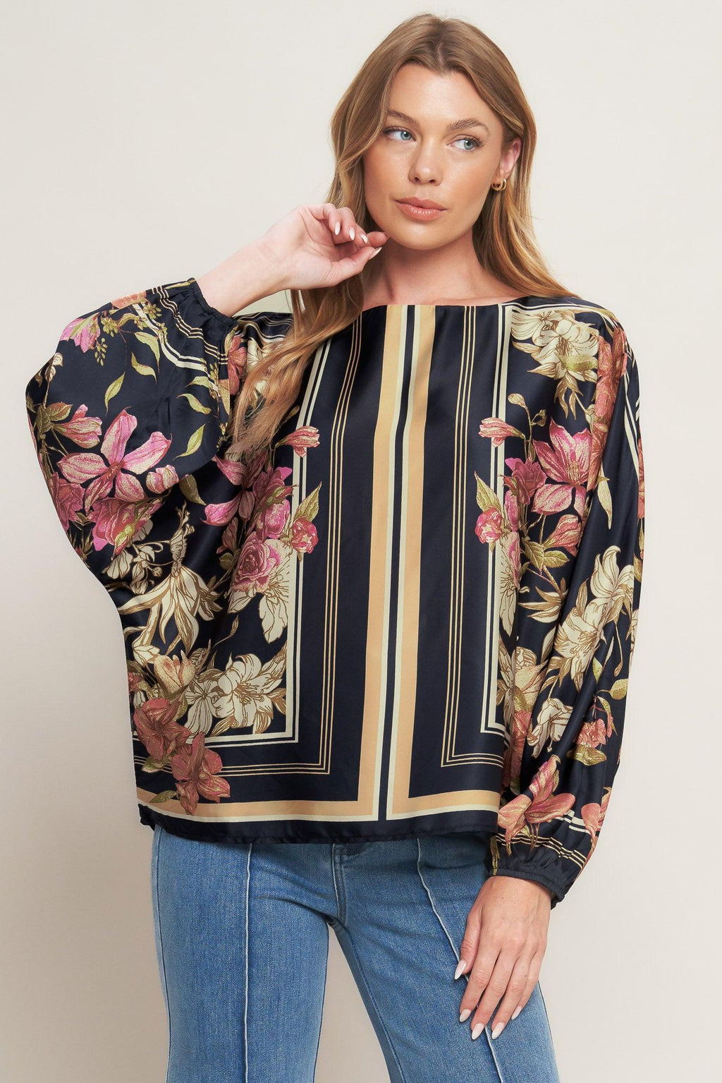 ROYAL TAPESTRY WOVEN TOP Flying Tomato
