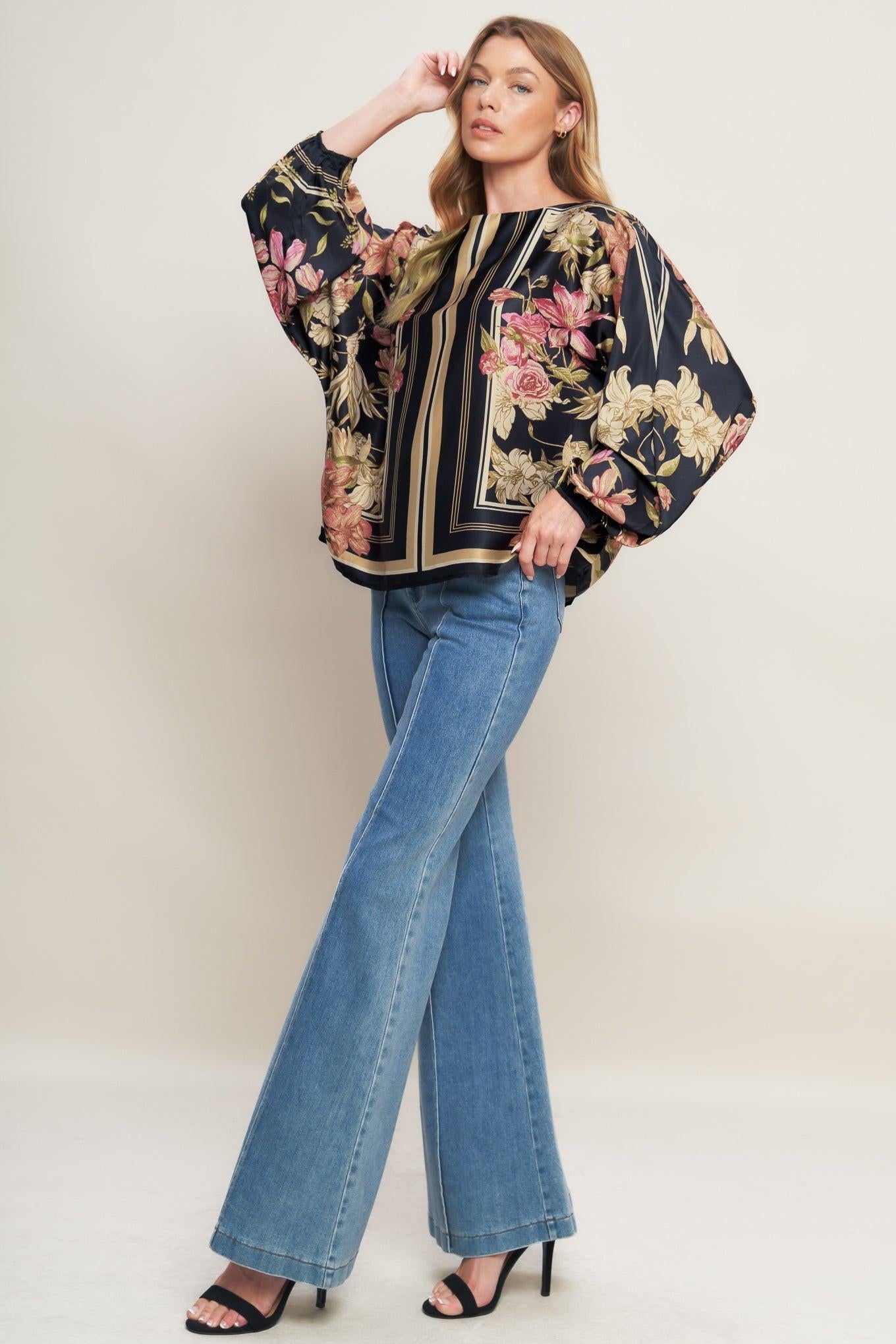 ROYAL TAPESTRY WOVEN TOP Flying Tomato