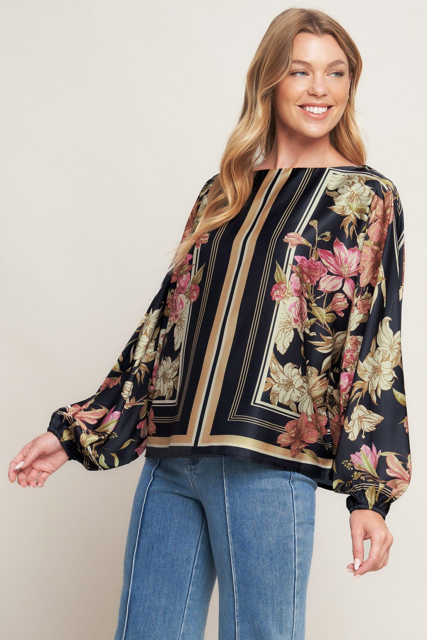 ROYAL TAPESTRY WOVEN TOP Flying Tomato
