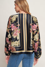 ROYAL TAPESTRY WOVEN TOP Flying Tomato