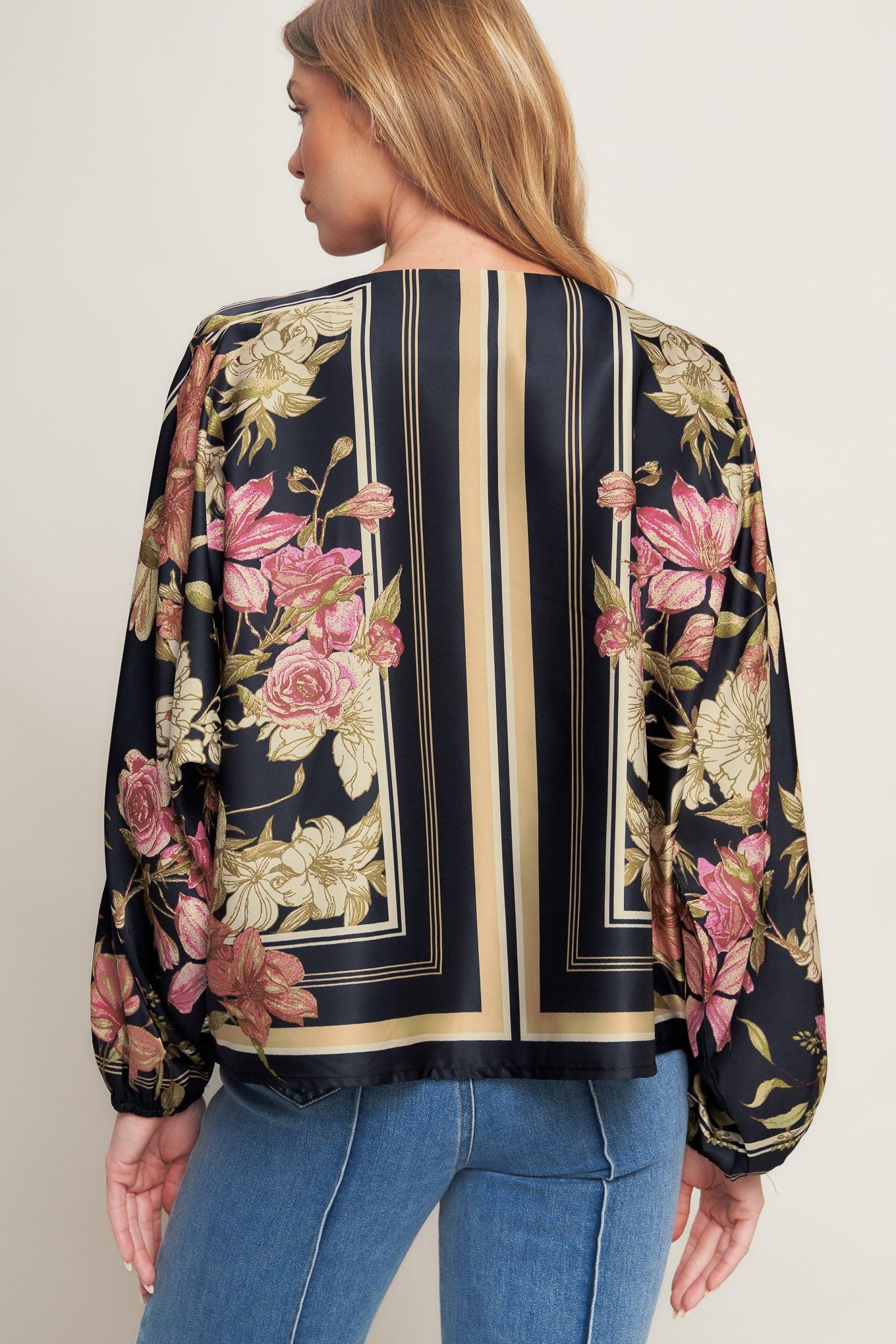 ROYAL TAPESTRY WOVEN TOP Flying Tomato